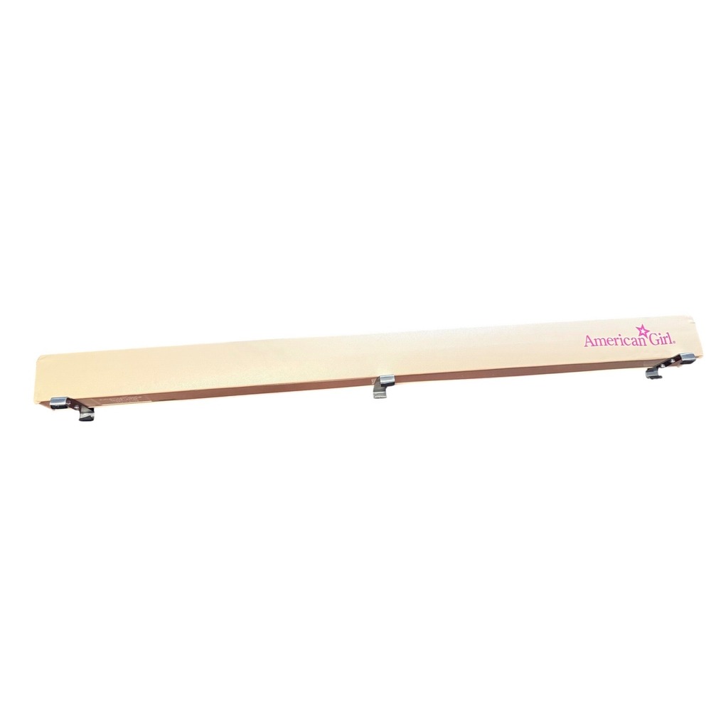 American Girl Doll Gymnastics Balance Beam Tan Suede Accessory for 18 Inch Dolls